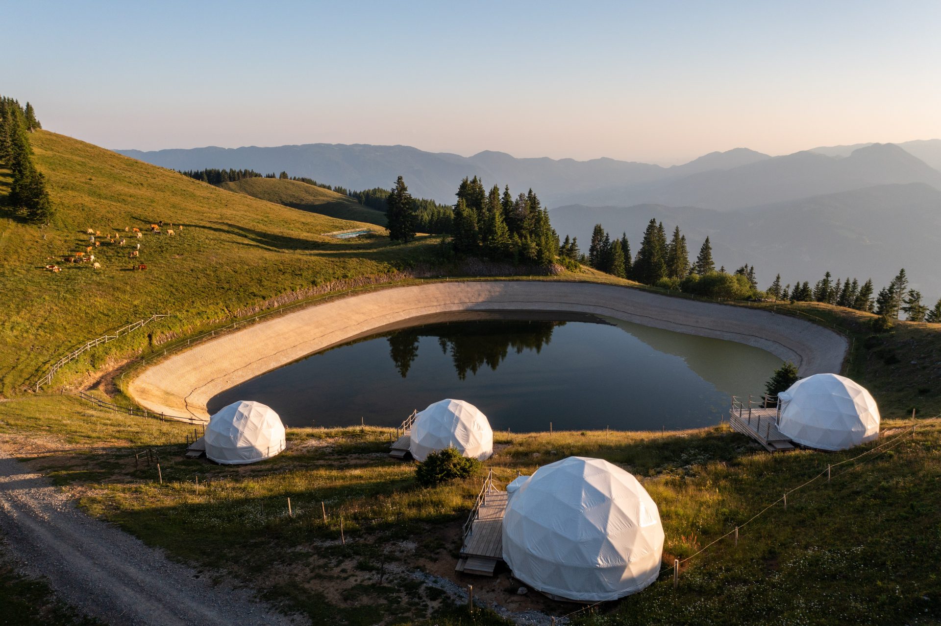 GLAMPING DOMES KASSIOPEIA, PEGASUS, ANDROMEDA, and PERSEUS.